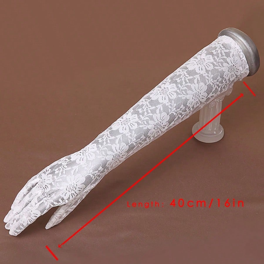 GUANTES LARGOS DE ENCAJE