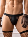 TANGA MASCULINA DE MALLAS NEGRA
