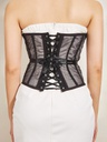 CORSET DE PERLAS NEGRO
