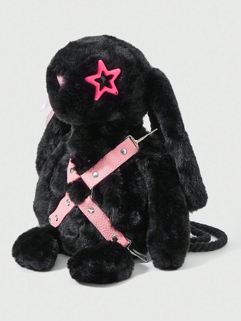 MOCHILA ROMWE DE CONEJO NEGRO