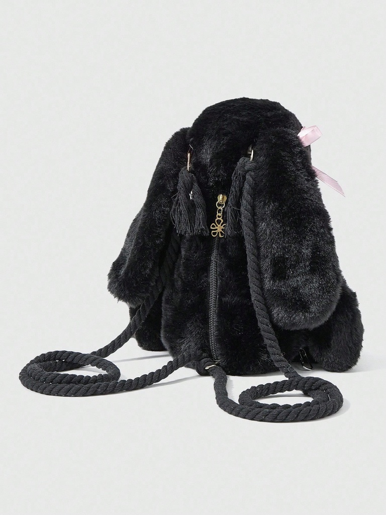 MOCHILA ROMWE DE CONEJO NEGRO