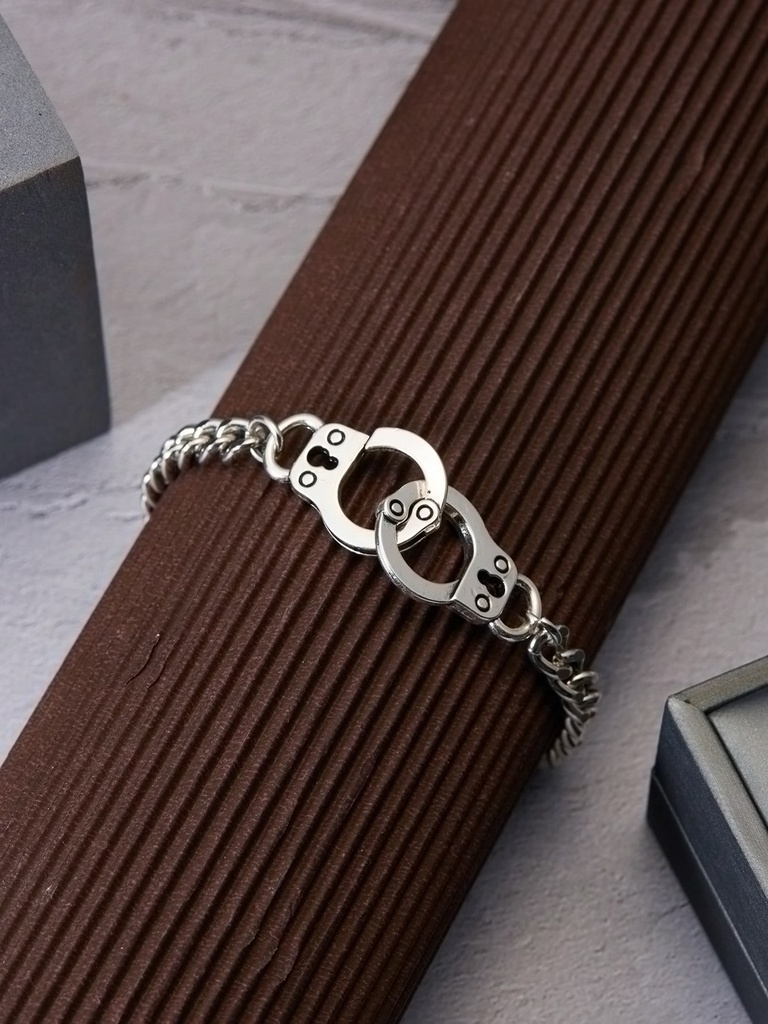 PULSERA GRUESA DE CADENA CON ESPOSAS