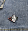 PIN CORAZON ROSAS