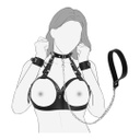 ARNÉS DE CUERO CON CADENAS