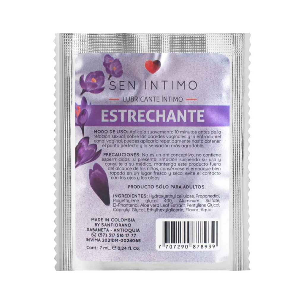 SOBRE DE GEL SEN INTIMO ESTRECHANTE 7ML