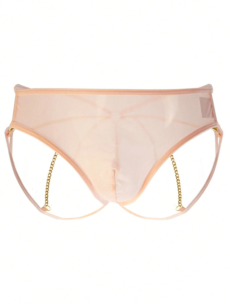 TANGA TRANSPARENTE CON CADENAS