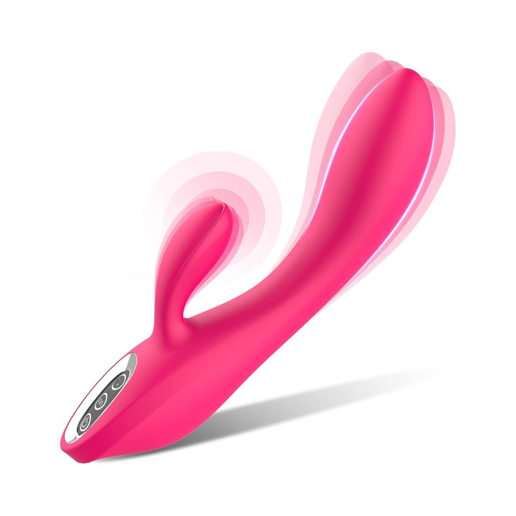 VIBRADOR DILDO CONEJO DE PUNTO G Y ESTIMULADOR DE CLÍTORIS