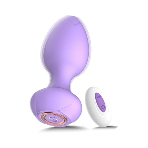 PLUG VIBRADOR LILA CON CONTROL
