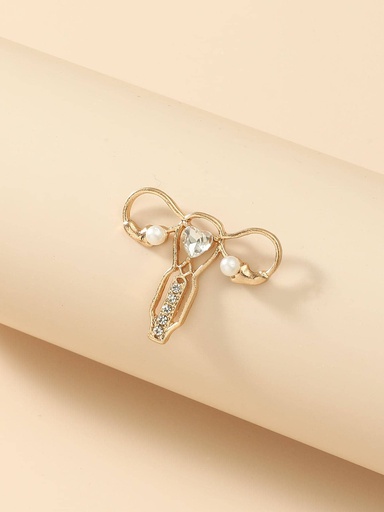 PIN DE ÚTERO DORADO