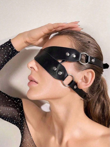 ANTIFAZ DE BANDAS DE CUERO