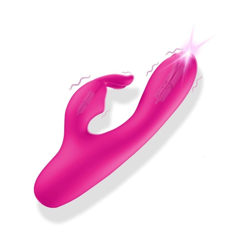 VIBRADOR DILDO CONEJO DE PUNTO G Y ESTIMULADOR DE CLÍTORIS