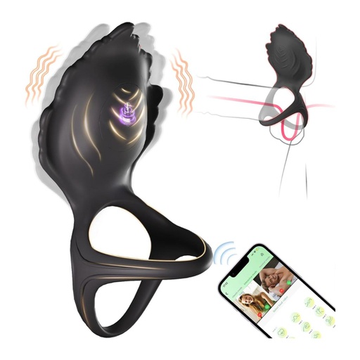 ANILLO VIBRADOR FOLIA CORTO PARA SEXTING