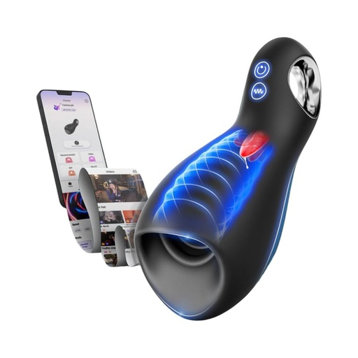 MASTURBADOR AUTOMÁTICO CON TEXTURA VAGINAL REALISTA PARA SEXTING